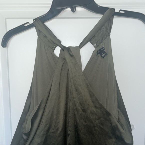 Ann Taylor - Size 12 halter maxi silky dress. In a eucalyptus green.NWT. - Picture 7 of 11